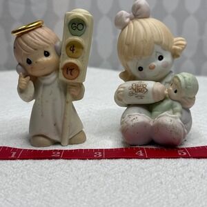 Precious Moments Figurine Set Birthday 4 It Go 60 Angel Doll Vintage‎